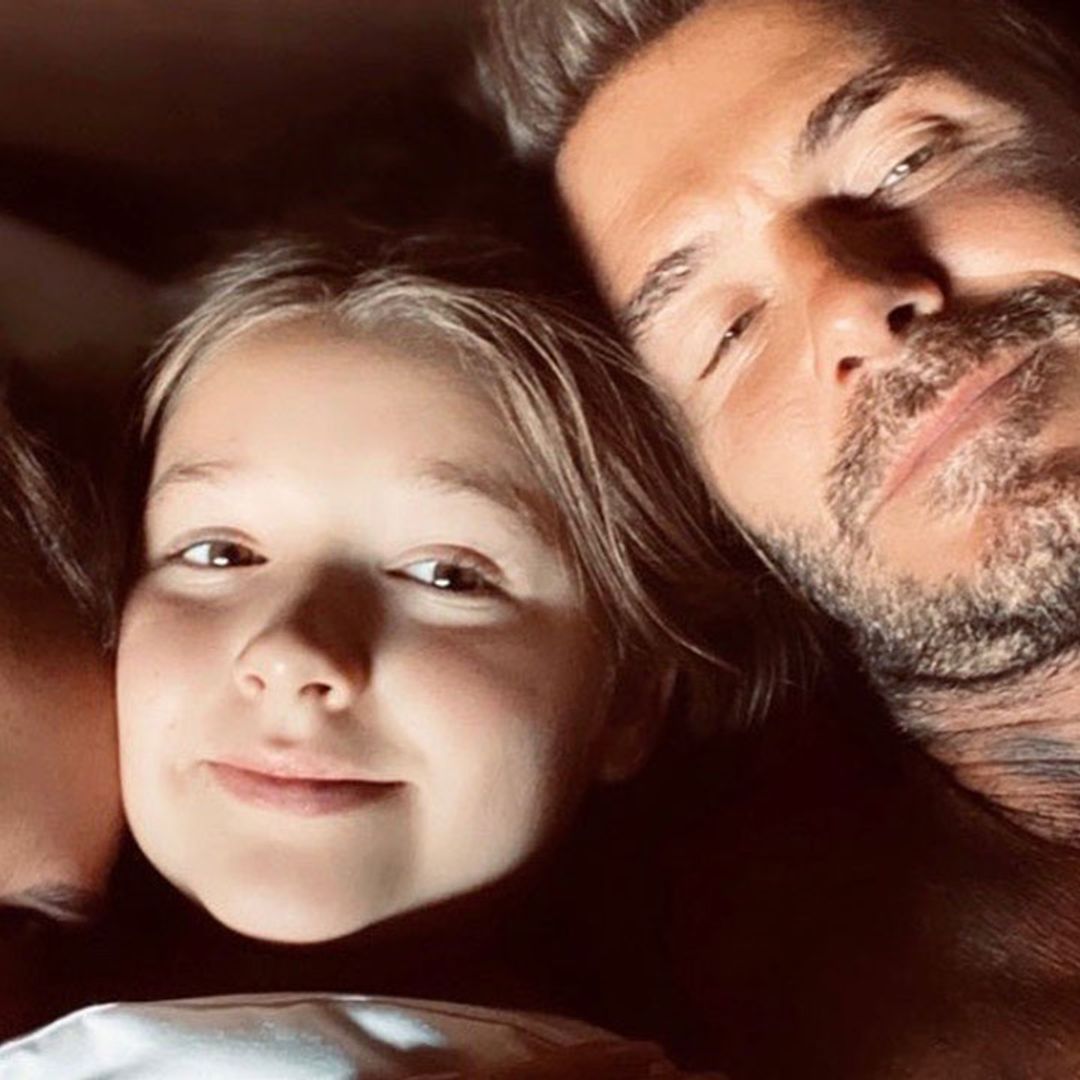 Victoria Beckham reacts after husband David is left in shock by daughter Harper's new 'crush'