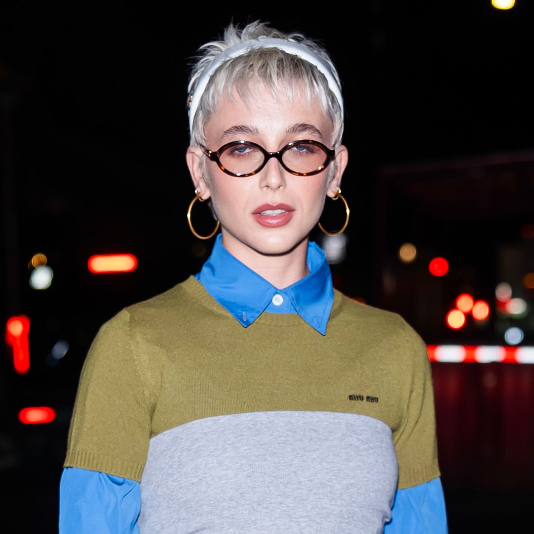 Emma Chamberlain just confirmed AW25’s boldest trio - sheer skirts, knee-high socks & hip cut-outs