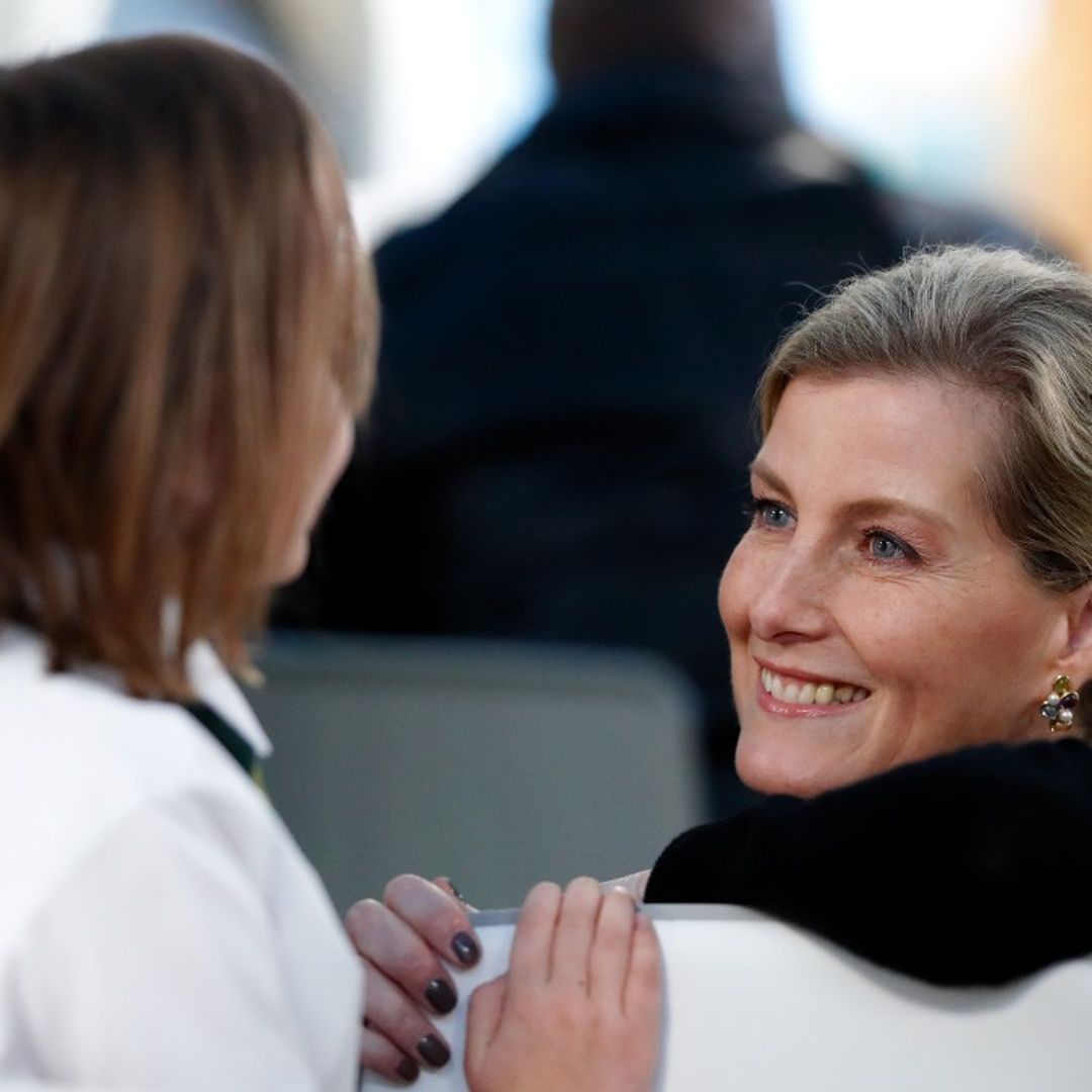 The Countess of Wessex bonds with children during low-key hospice visit