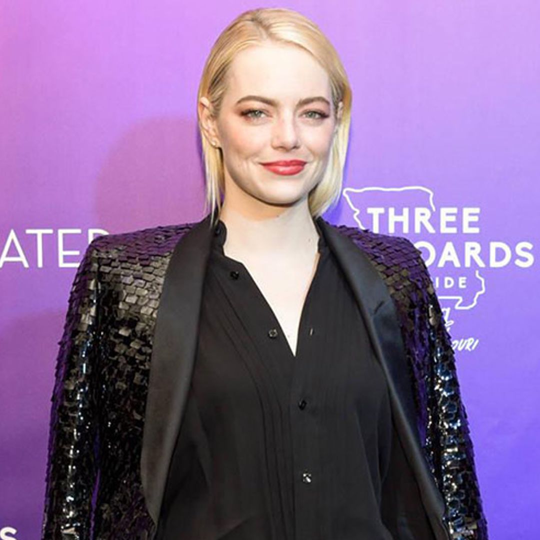 Emma Stone couldn't stop smiling after gaining weight for new film