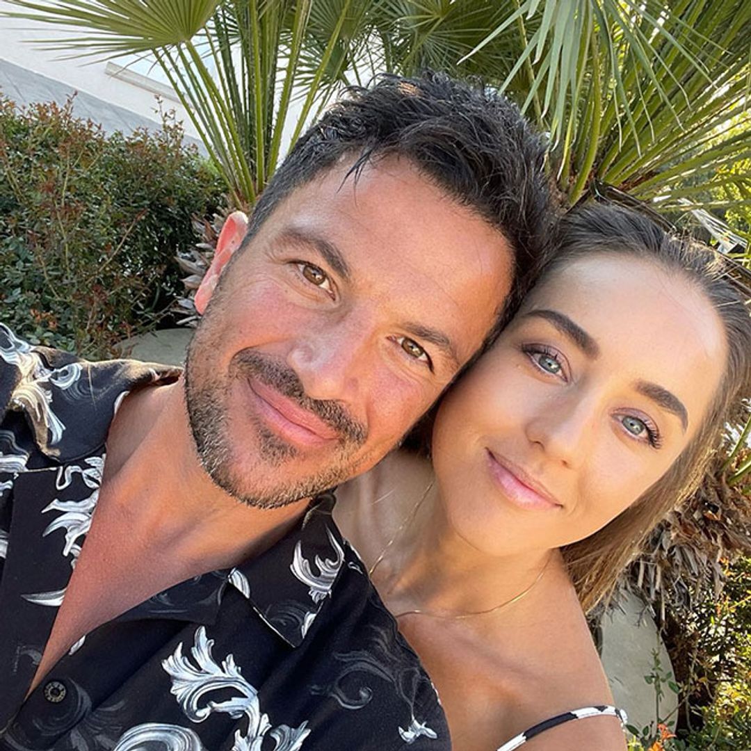 Emily Andre and husband Peter look so loved up in sunsoaked holiday selfie