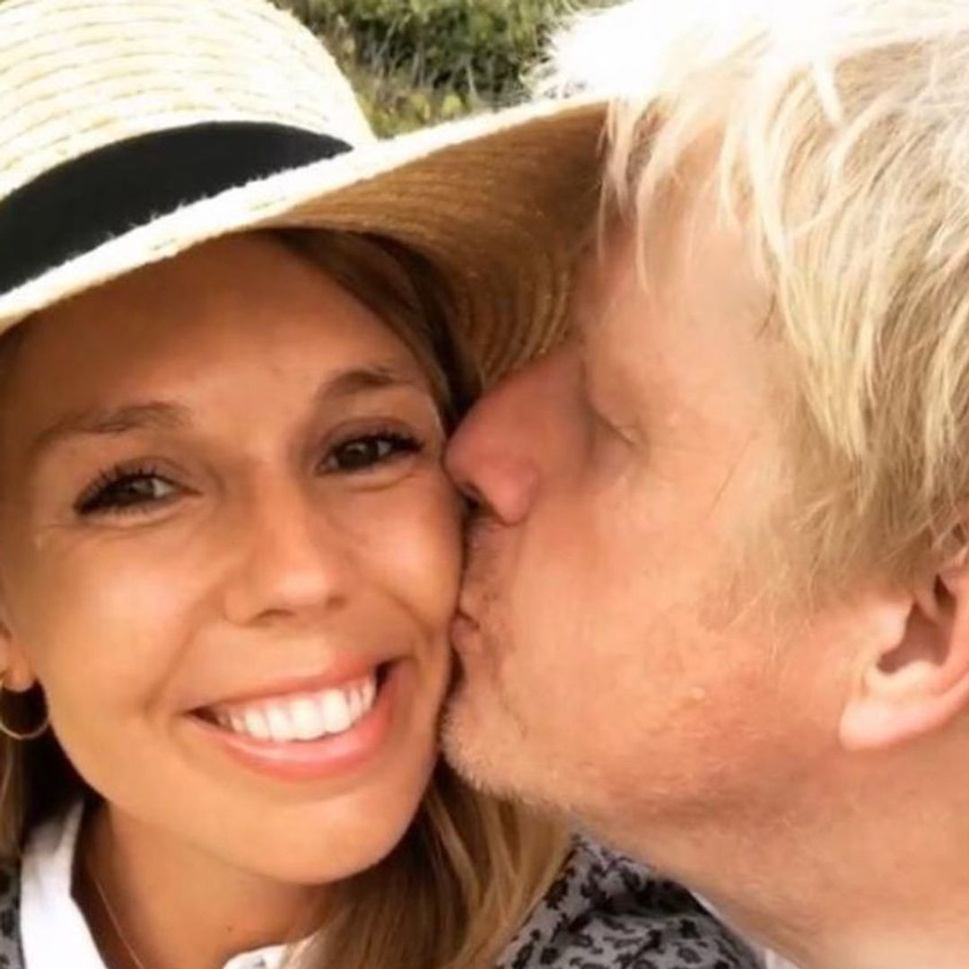 Carrie Johnson is all legs as she poses in swimsuit during family holiday with husband Boris and four kids