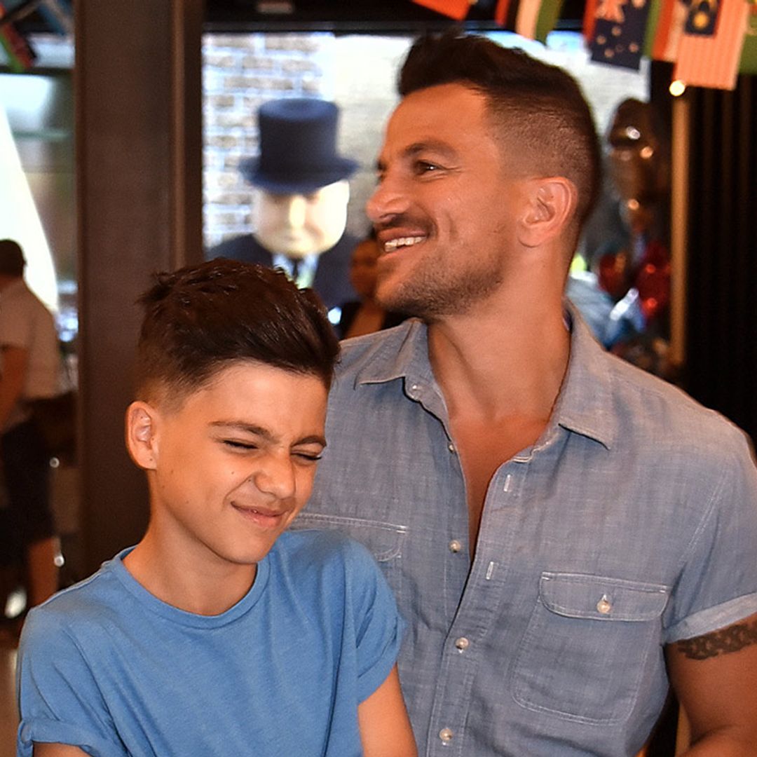 Peter Andre's son Junior looks like a proper teenager on family holiday