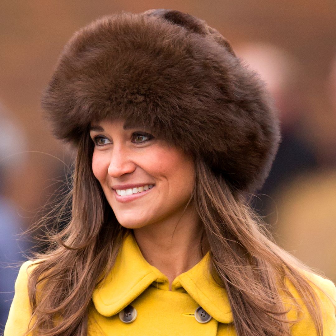 Pippa Middleton is the ultimate 70s siren in aviator jacket, flares and groovy prints