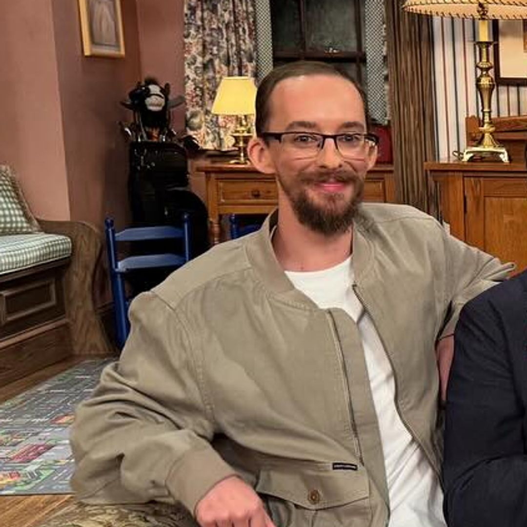 Sullivan Sweeten and Ray Romano play with Madylin Sweeten and Sean Durrie's son on the set of the "Everybody Loves Raymond" reunion special, shared on Instagram