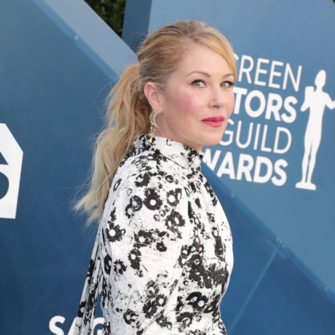 Christina Applegate being supported by DWTS contestant after MS diagnosis