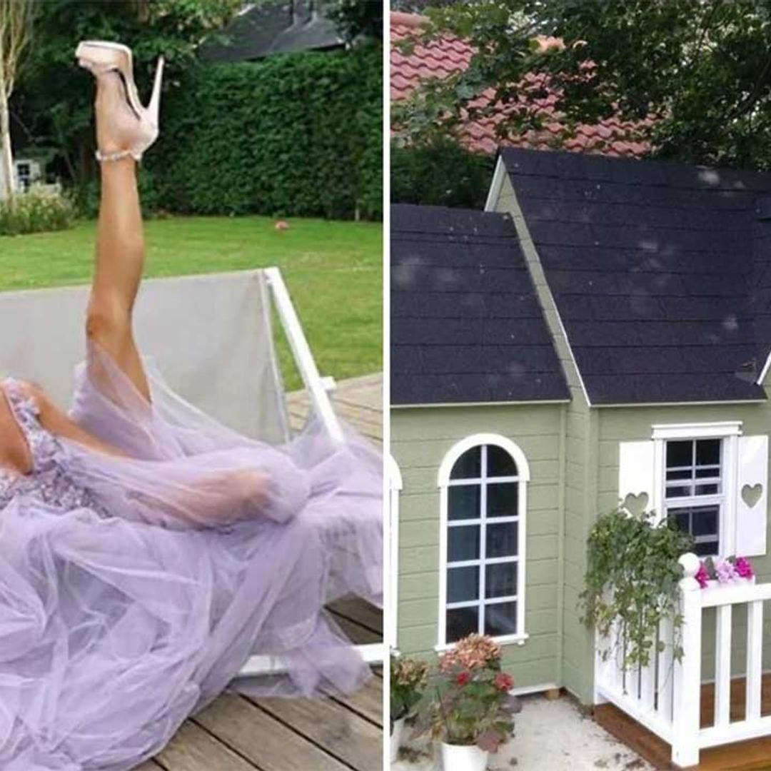 Amanda Holden films epic £5k playhouse at family home