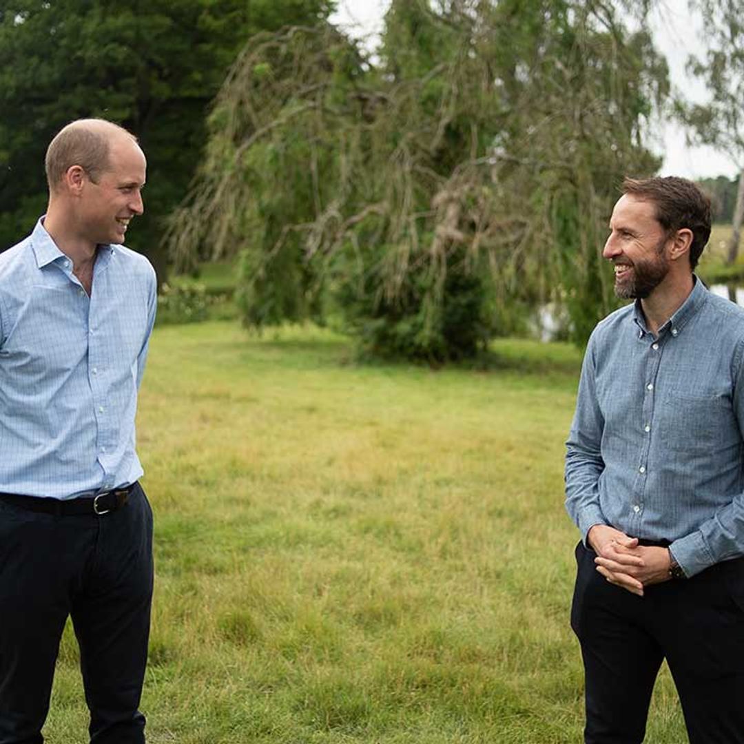 Prince William and Gareth Southgate talk mental health in Sandringham