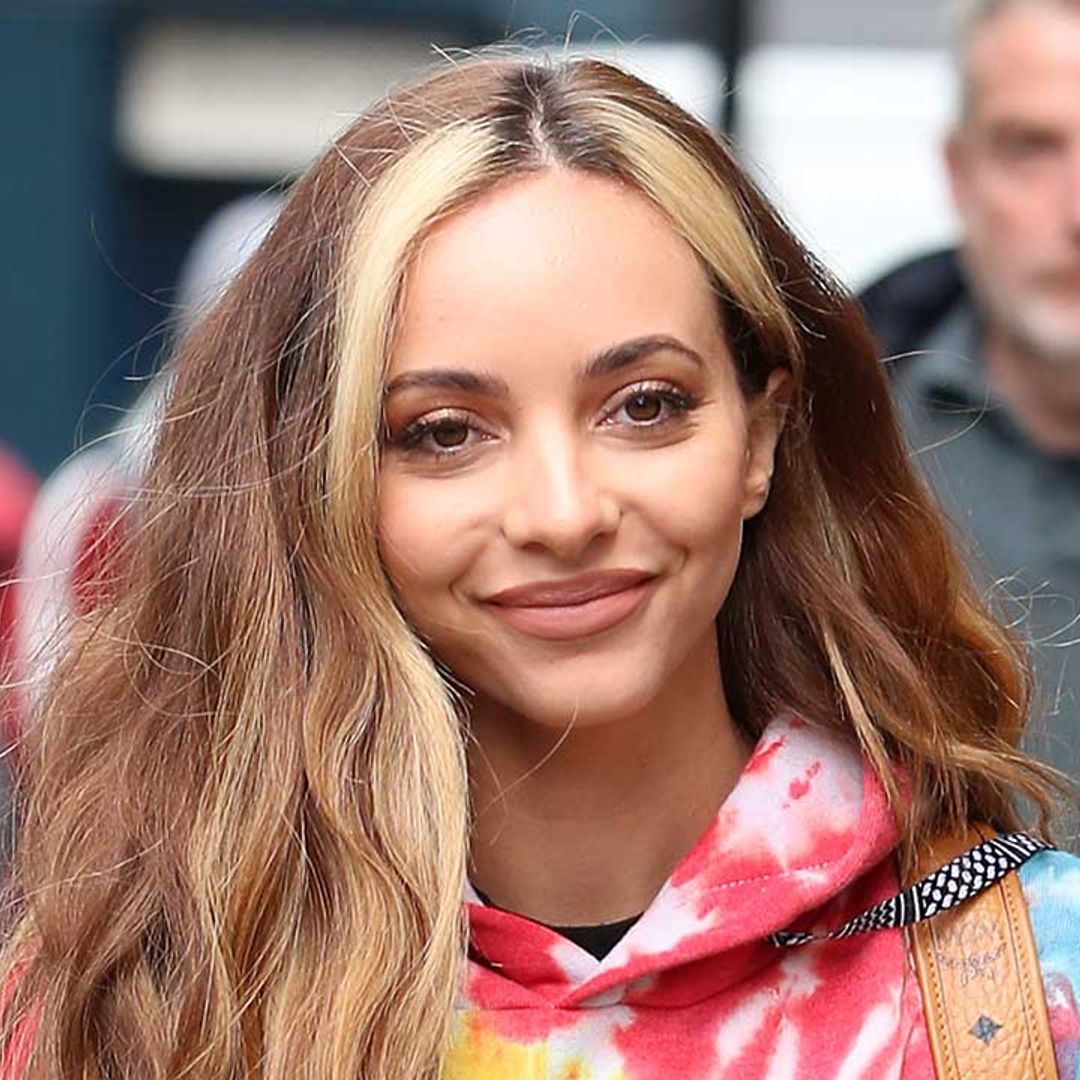 Jade Thirlwall wows in crochet tank and sleek satin trousers