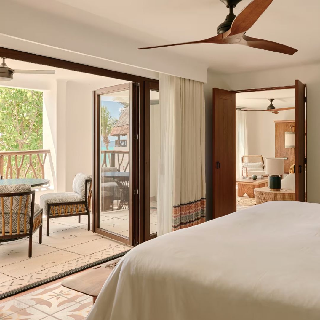bedroom at hotel in Mexico 