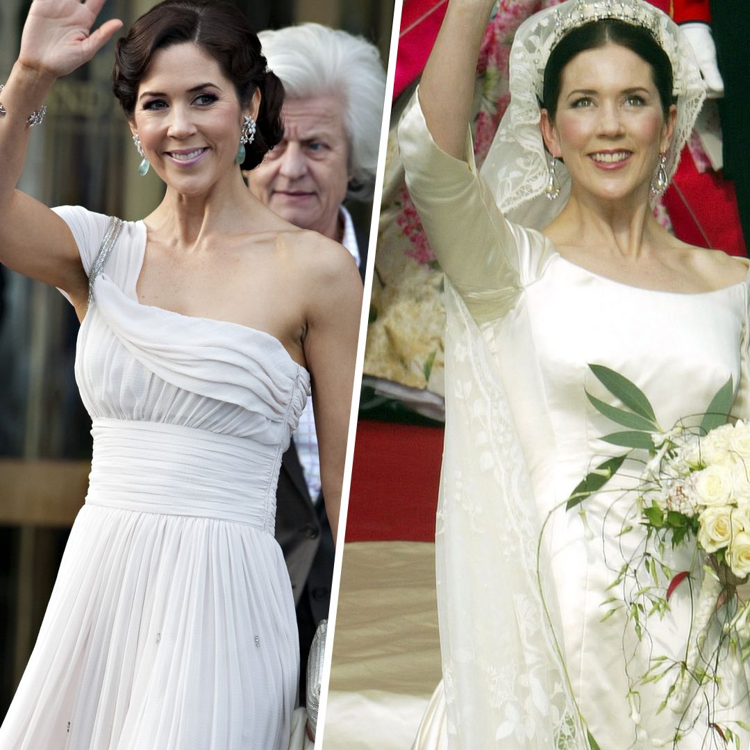Queen Mary of Denmark's 10 beautiful bridal looks: Grecian gowns, form-fitting frocks and more