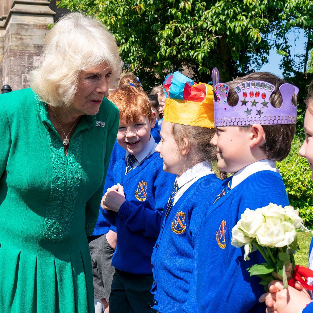 WATCH: King Charles and Queen Camilla meet their eight-year-old namesakes in Northern Ireland