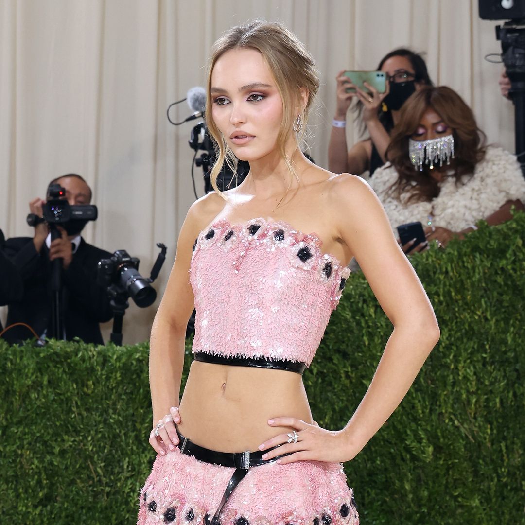 Lily-Rose Depp stops fans dead in their tracks in gothic lace negligée
