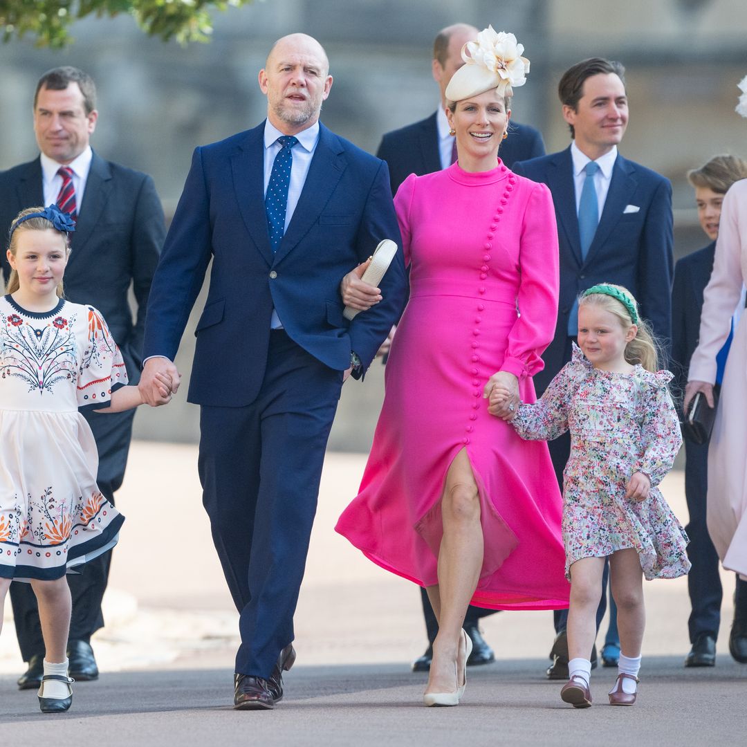 WATCH: Mike Tindall's cheeky comment after attending Easter Sunday service with the royals