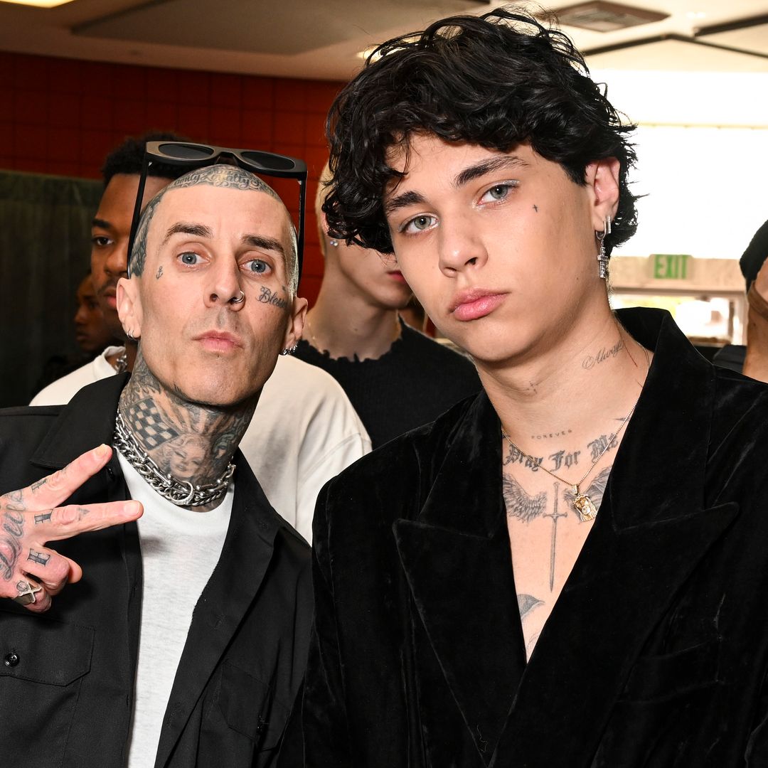 Travis Barker's model son Landon, 20, is his double backstage at fashion show