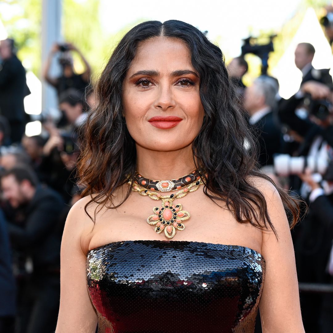 Salma Hayek, 57, proudly showcases her age-defying body comparing it to a throwback from two decades ago