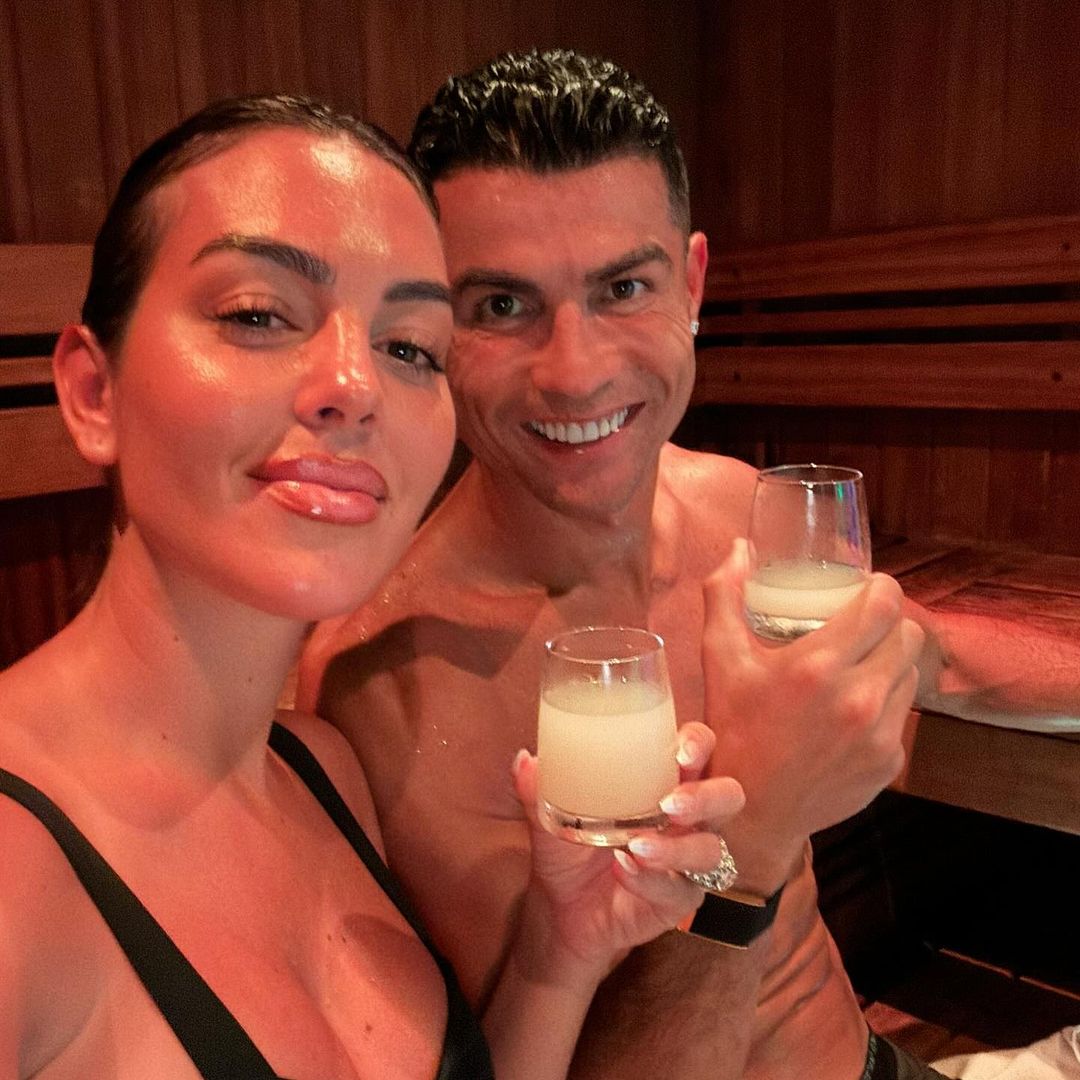 Cristiano Ronaldo's model girlfriend Georgina shows off incredible flexibility candid sauna video