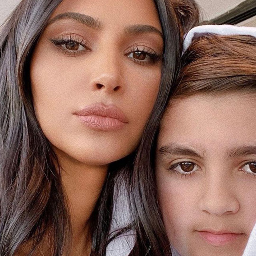 Fans in disbelief as Mason Disick towers over aunt Kim Kardashian in birthday photo