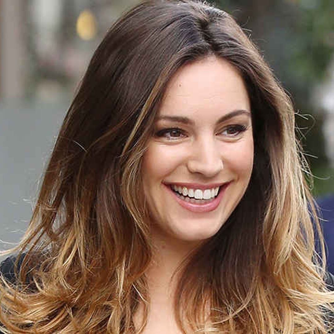 Kelly Brook looks adorable in pigtails in sweet throwback photo from her childhood
