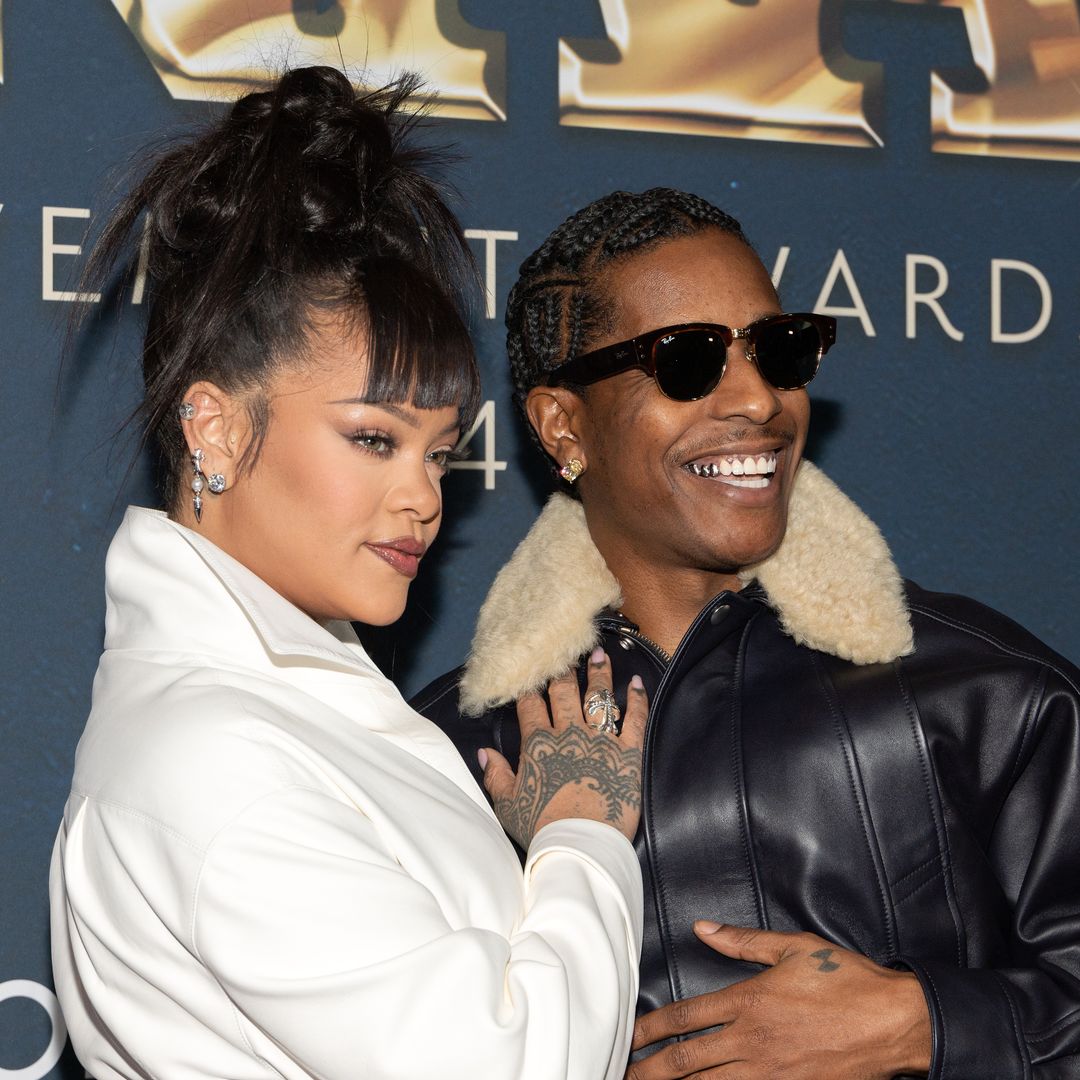 Rihanna and Rocky ASAP can't keep their hands off each other in glam outing away from their kids