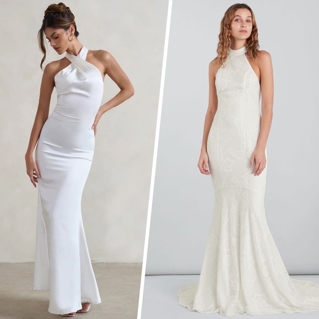 7 best halterneck wedding dresses if you're inspired by Sofia