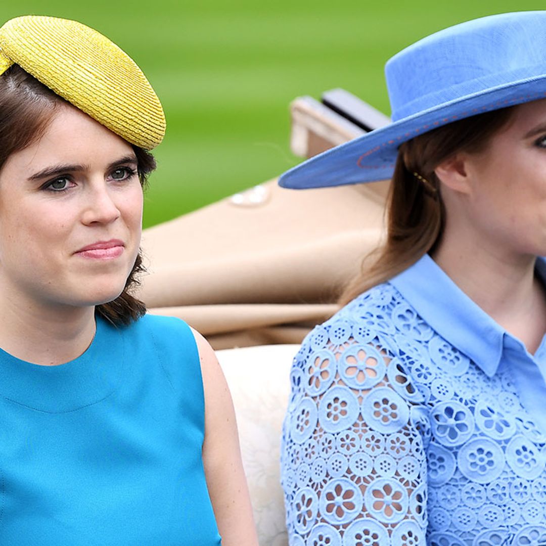Princess Beatrice and Eugenie twin in blue at Royal Ascot 2019