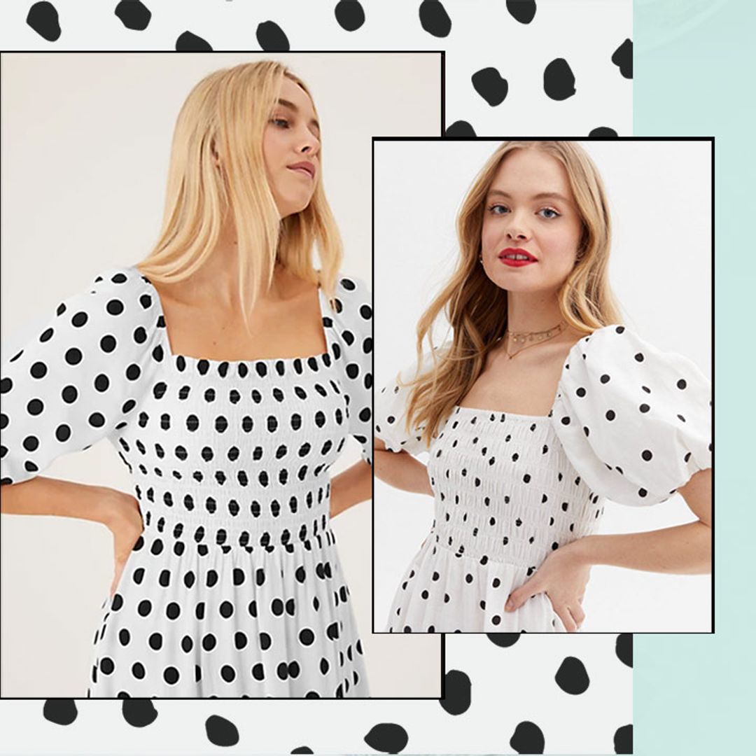 From M&S to New Look, this is the white polka-dot dress that's trending right now