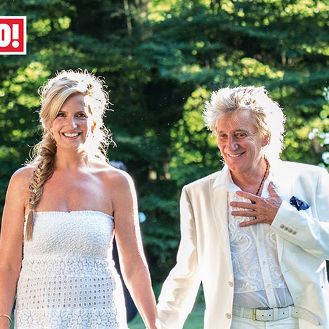 Exclusive! Sir Rod Stewart and Penny Lancaster renew their wedding vows and share photos from their ceremony