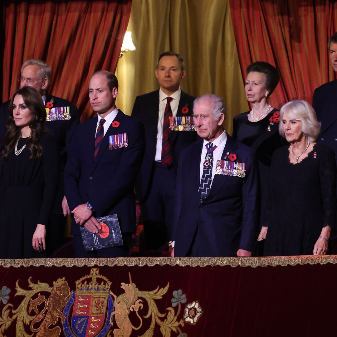 King Charles and Queen Camilla joined by Prince William and Princess Kate at Festival of Remembrance 
