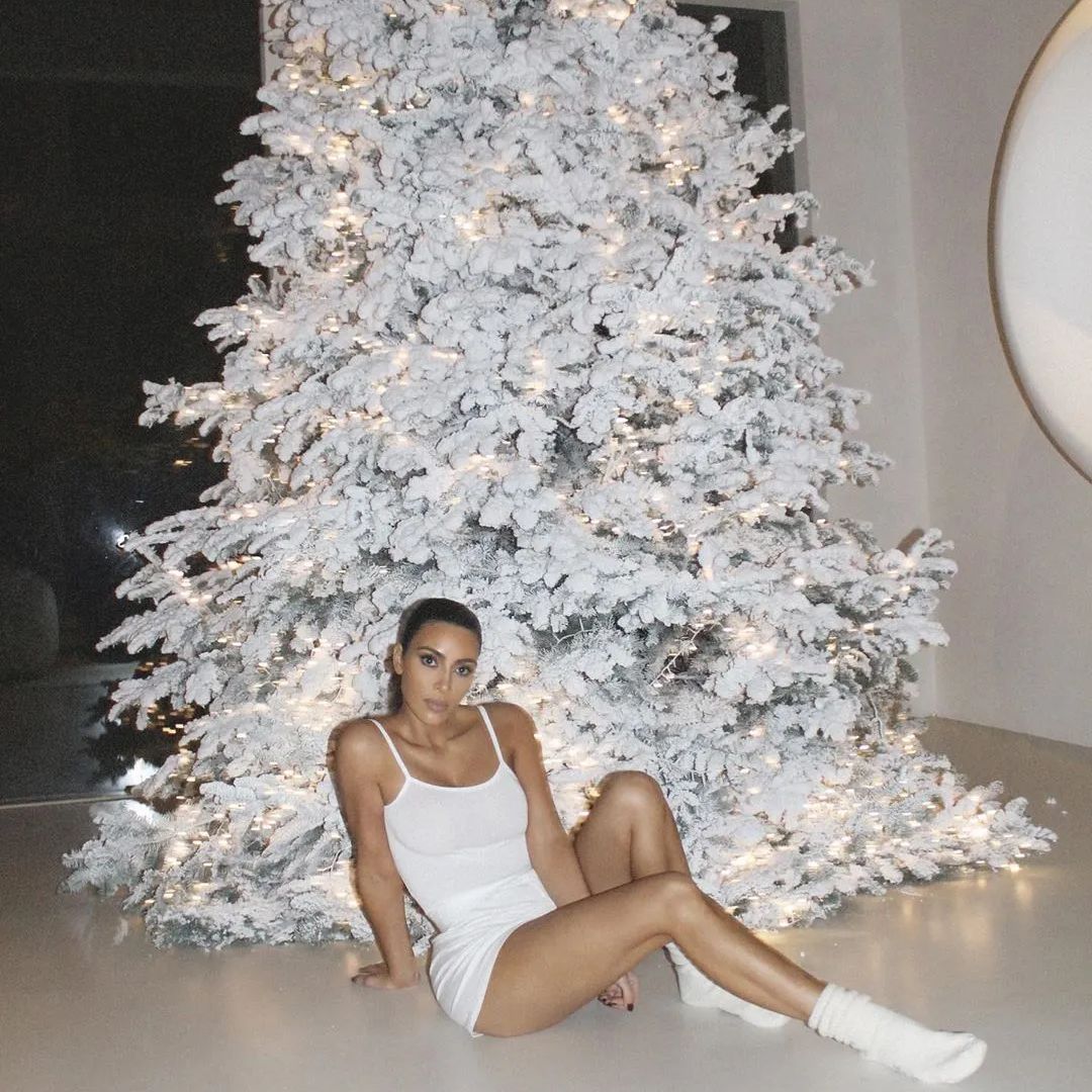 Kim Kardashian has the most bizarre 'reusable'  wrapping paper of all time for Christmas 2023