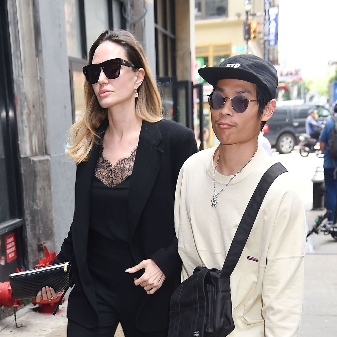 Angelina Jolie's rarely-seen son Pax spotted working alongside star on film set in Paris
