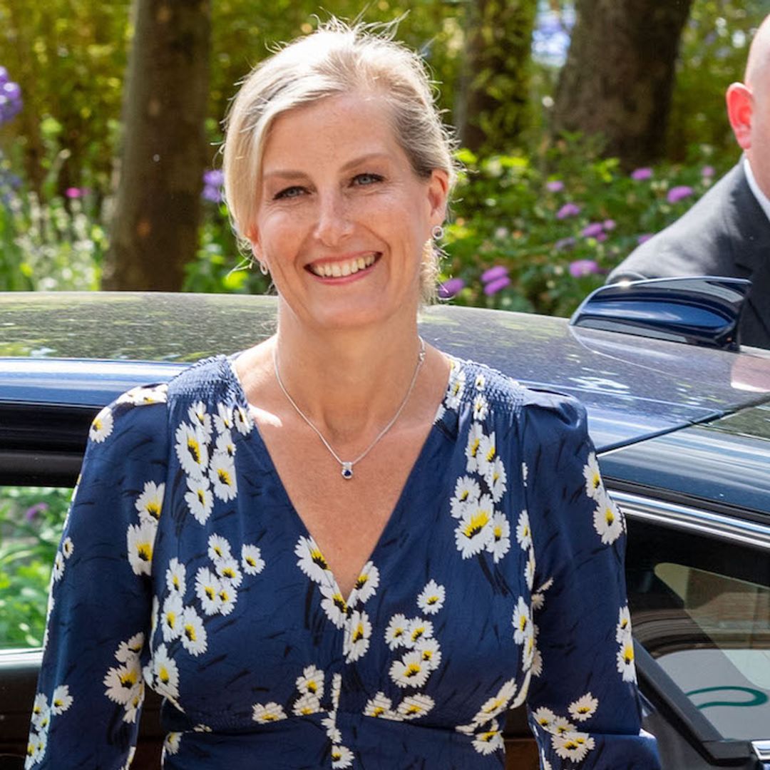 Countess Sophie makes important new appearance in silk floral dress