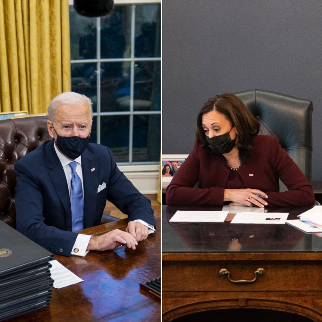 Joe Biden and Kamala Harris' sweet home comforts in White House offices revealed