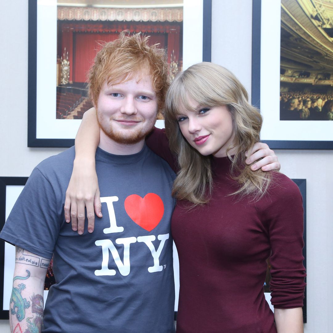 photo of taylor swift and ed sheeran