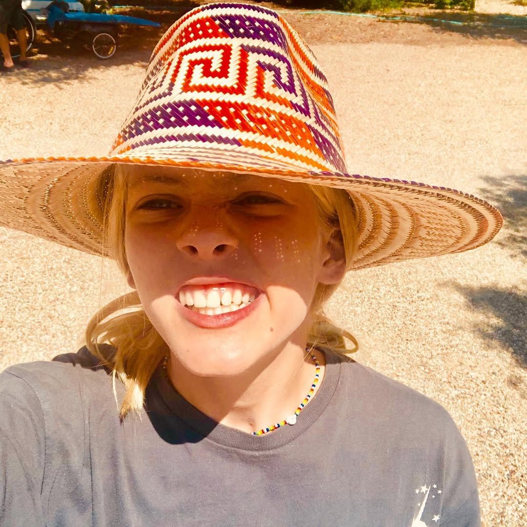 Julia Roberts and Danny Moder's daughter Hazel Moder makes a face for a sun-kissed selfie, shared on Instagram