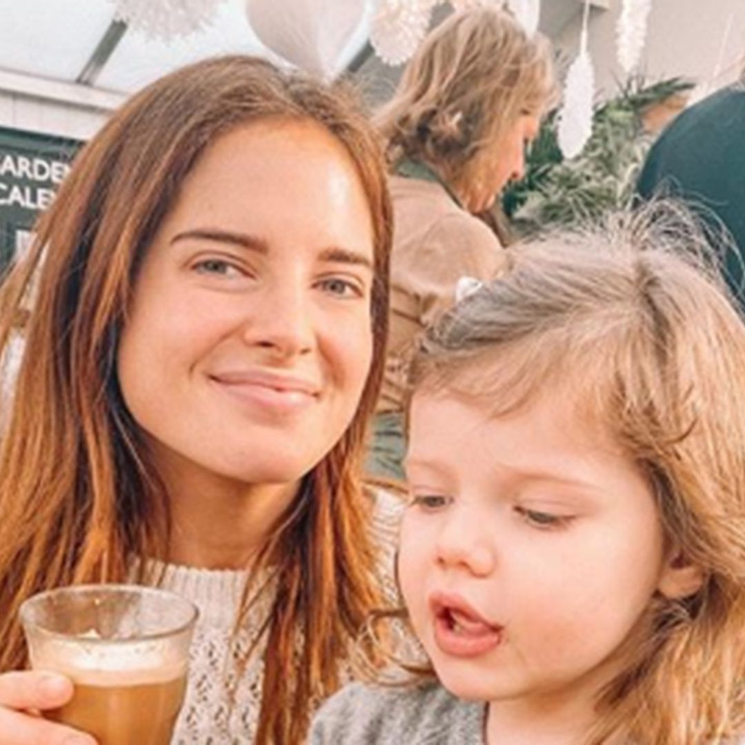 Binky Felstead shares touching throwback photo of herself in hospital moments after daughter was born