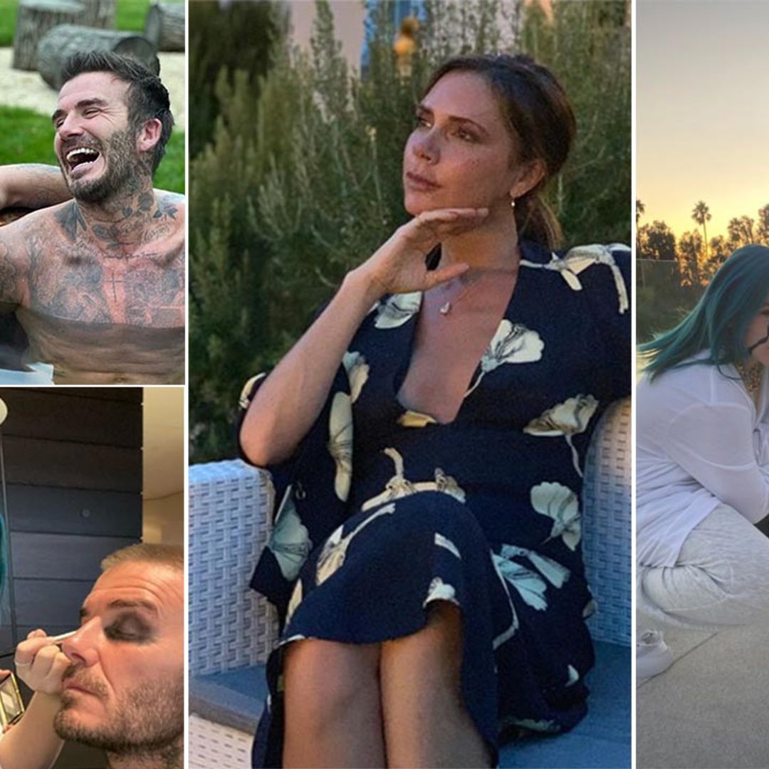 The Beckhams show a rare view inside their LA home - and just wait until you see their view!