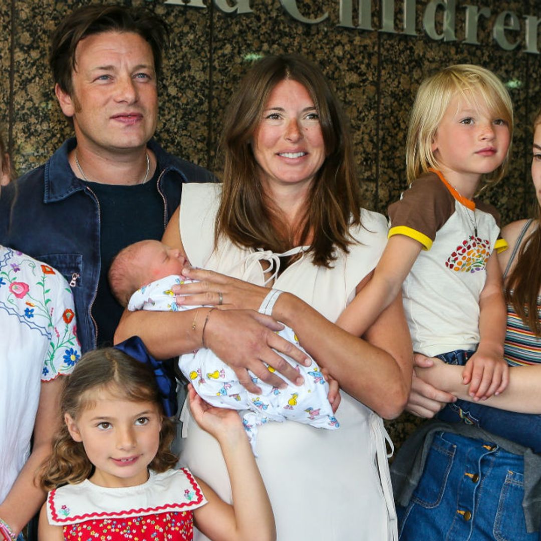 Jamie Oliver posts rare video of son River as he gets first haircut – and he looks so grown up