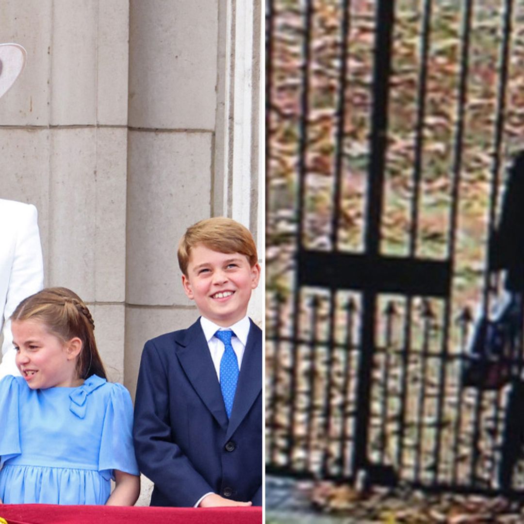 Princess Kate and children George, Charlotte and Louis PICTURED trick or treating - photo