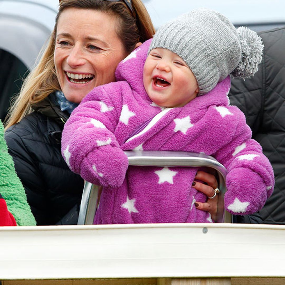 Zara Tindall's cute daughter Mia is all smiles at race event