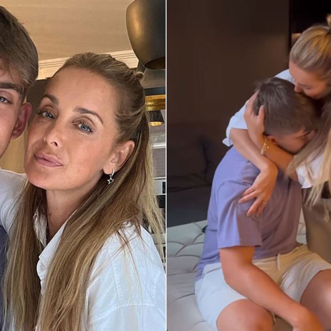 Louise Redknapp fights back tears at son Charley's birthday party ahead of his Stateside move