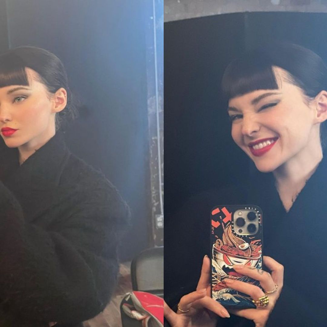 Dove Cameron's micro bangs are a lesson in goth girl glamour