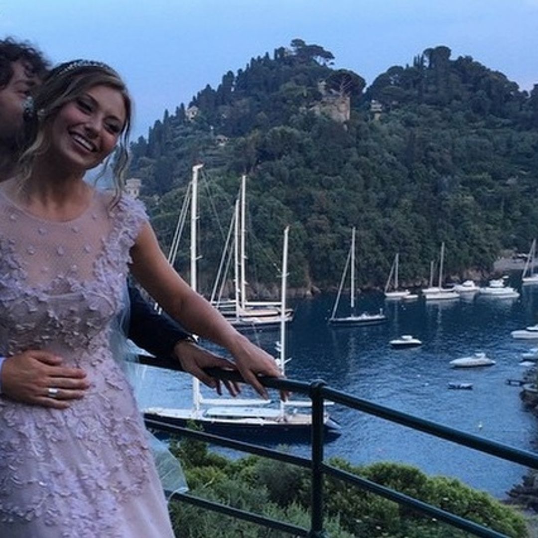 Disney star Aly Michalka weds in a princess gown