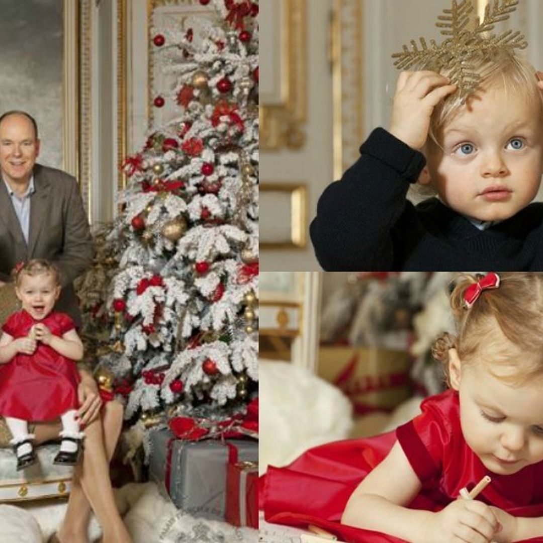 Princess Charlene and Prince Albert release Christmas card and video, plus new portraits of Monaco twins