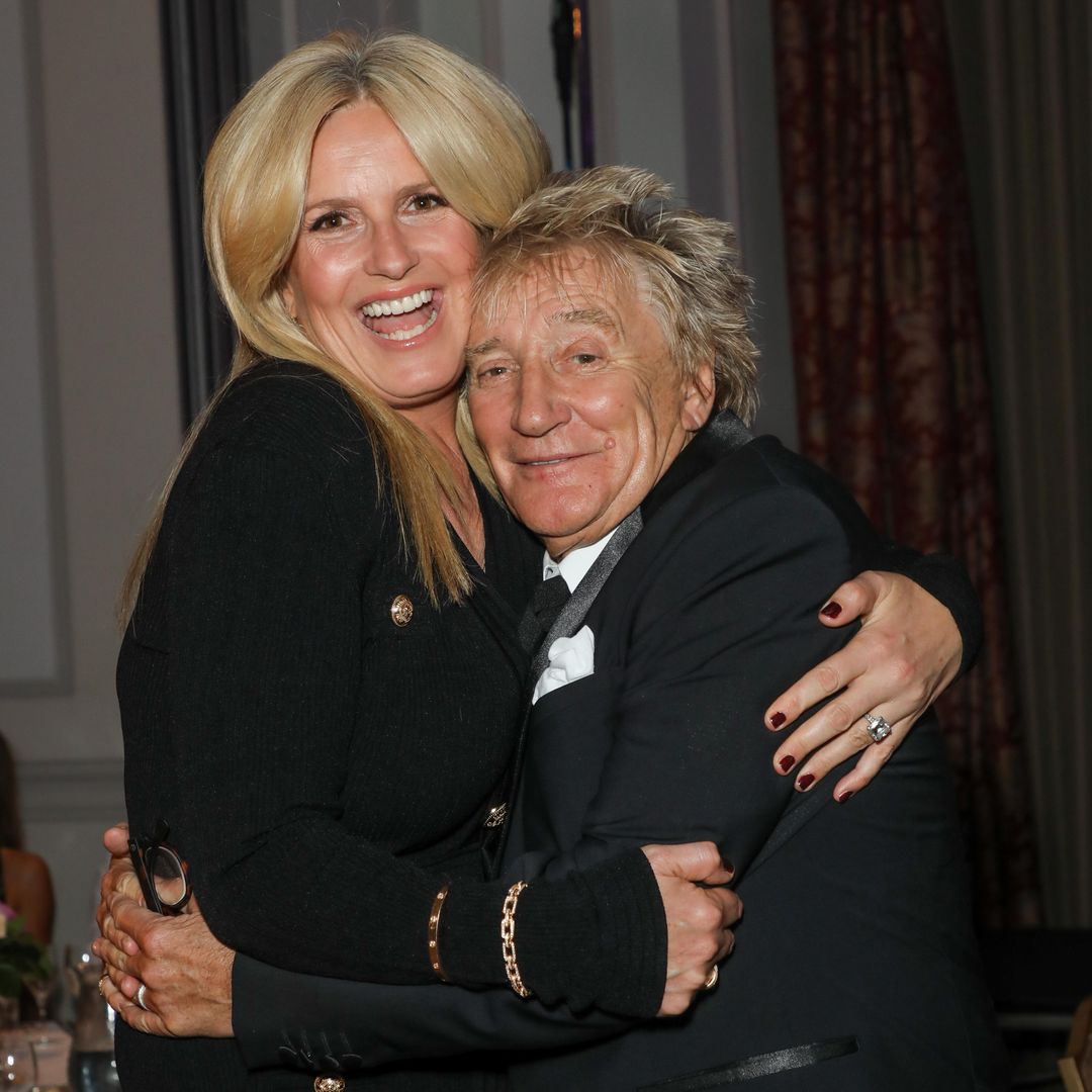 Penny Lancaster puts on a daring display as she supports husband Rod Stewart in heart-warming fashion