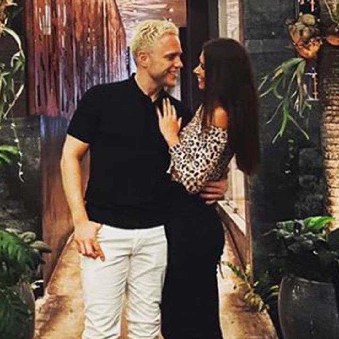 Olly Murs poses for rare photo with girlfriend Amelia after playing hilarious lockdown pranks