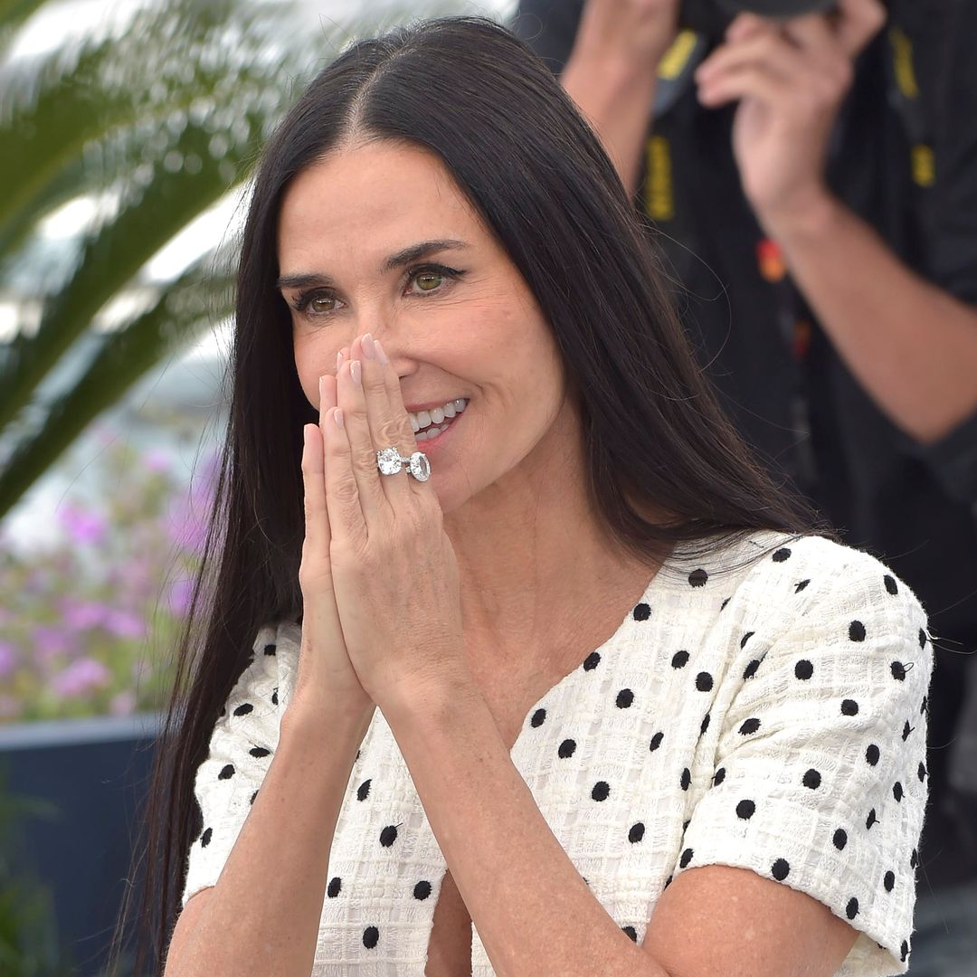 Demi Moore's two $760k engagement-style rings are a 'testament to opulence and style'