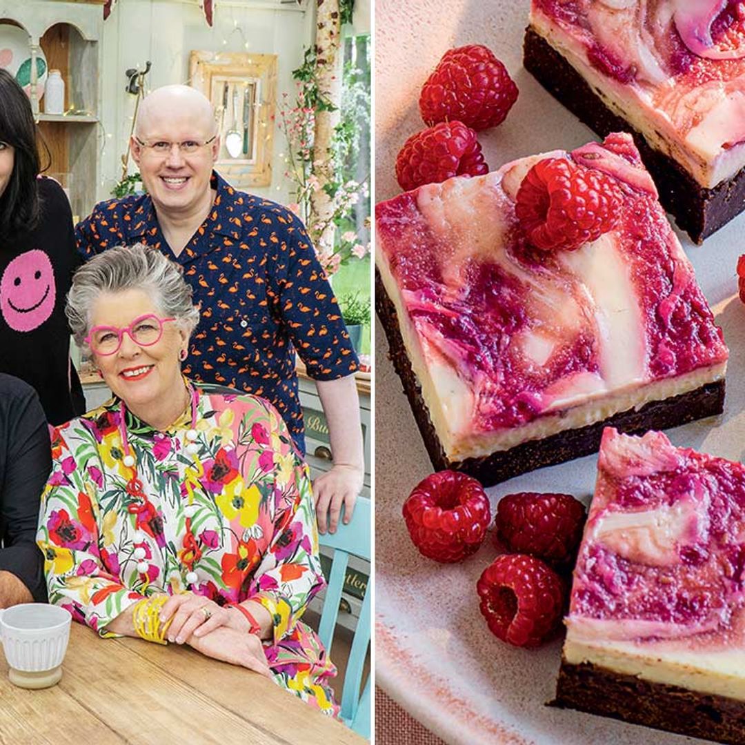 RECIPE: Chocolate and raspberry ripple cheesecake brownies from the GBBO team