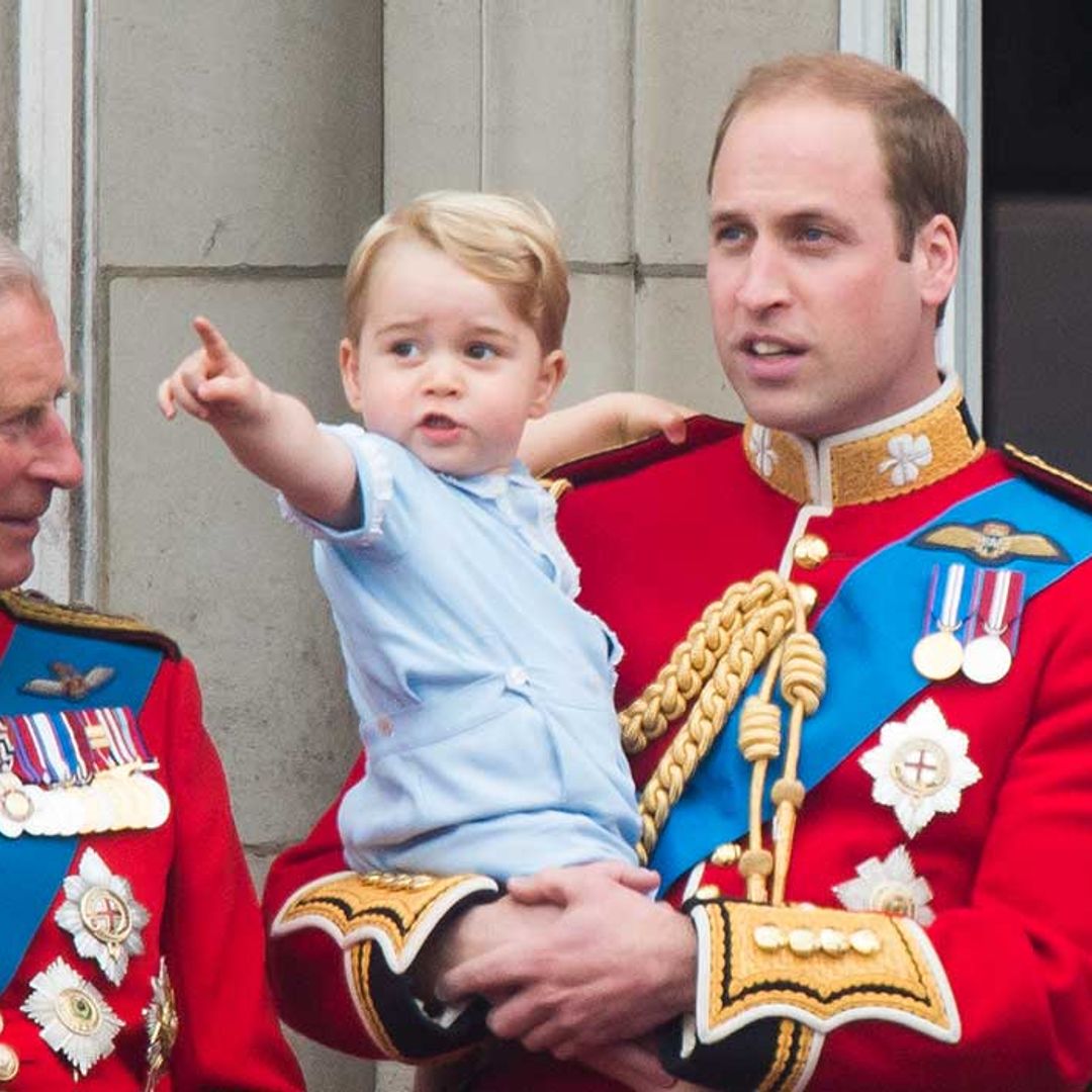 Prince George spotted in adorable baby photo in grandad Prince Charles' home office