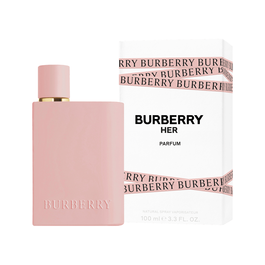 burberry her perfume product shot 